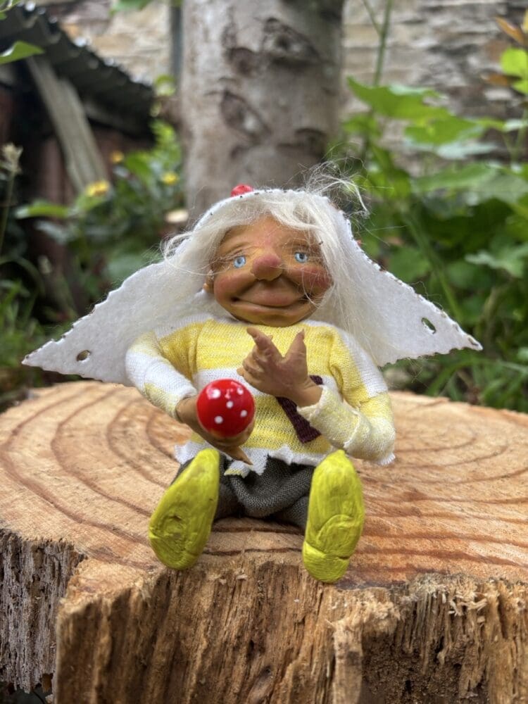 Meditation Gnome - Handmade Figurine to Absorb Chaotic Thoughts